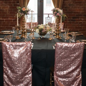 glitter covers and linen rentals