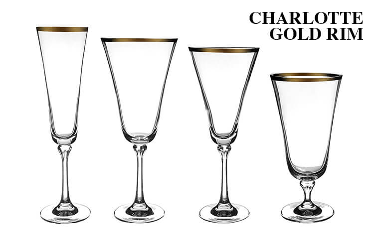 glassware rental for your wedding celebration