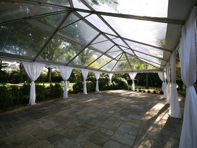 tent with transparent roof, tent rentals