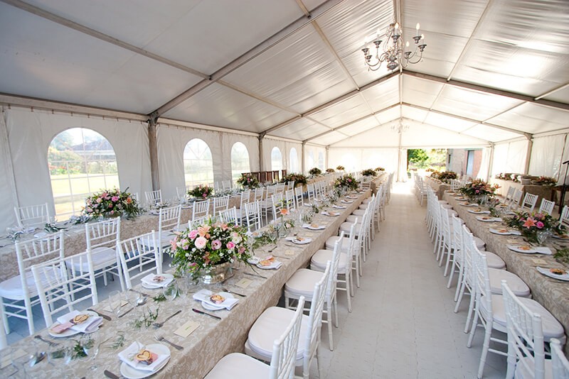 Flooring for tented wedding