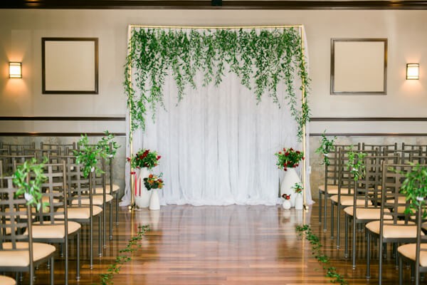 Decorating wedding venue