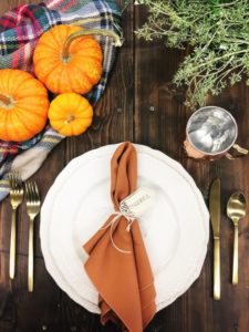 classic elegant table setting for fall